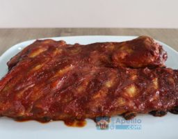 Costillas con salsa barbacoa