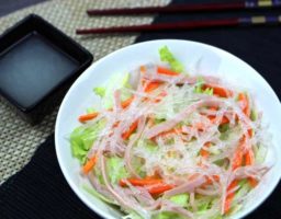 Ensalada china con agar-agar