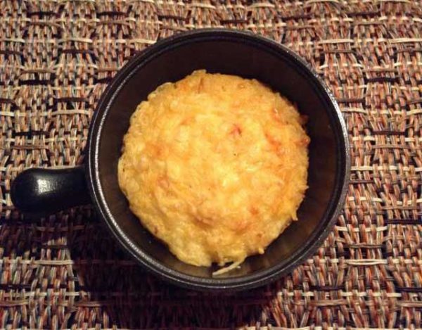 Soufflé de arroz con queso