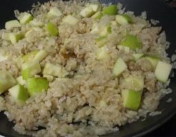 Arroz con manzana