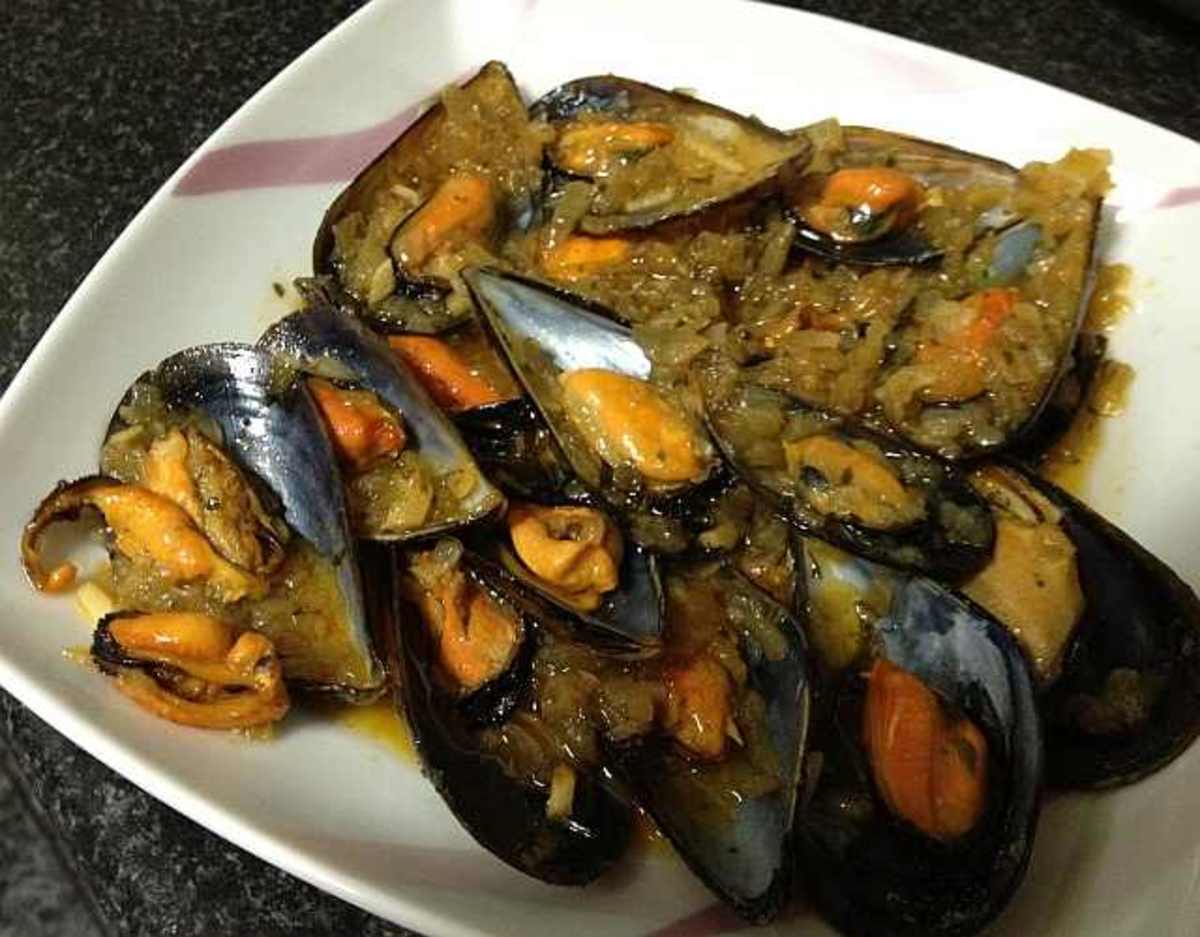 Receta de Mejillones a la catalana