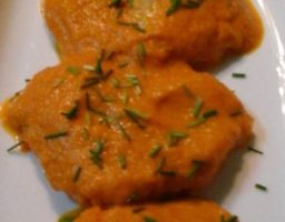 Merluza en salsa de zanahoria