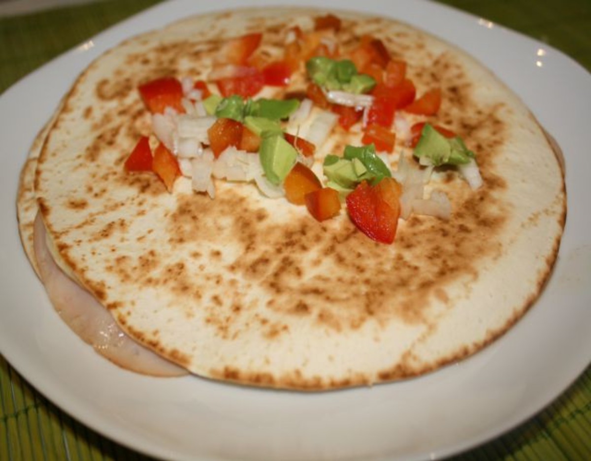 Receta de Quesadillas de pavo y queso