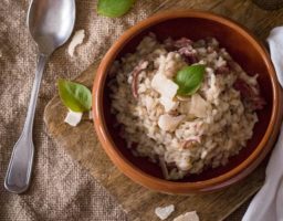 Risotto de confit de pato