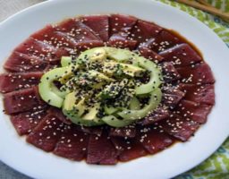 Sashimi de atún rojo