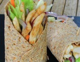 Wrap de espelta con pollo