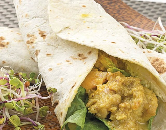 Receta de Wrap de pollo al curry