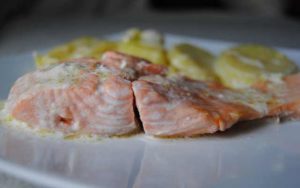 Salmón a la nata