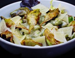 Receta de Ensalada templada de alcachofas