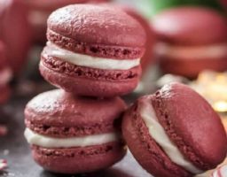 Macarons red velvet