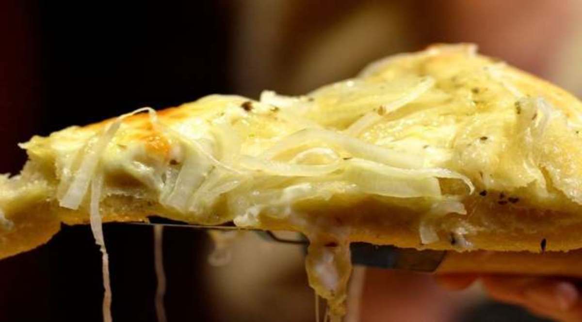 Receta de Pizza Fugazza con Queso