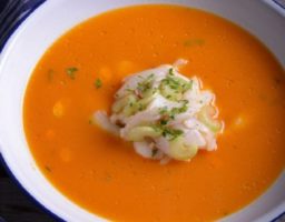 Sopa de rodaballo