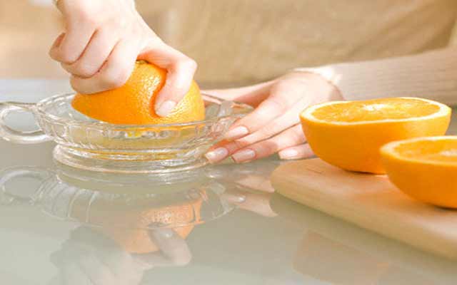 Chuleta a la naranja