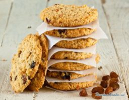 Receta de Galletas de avena, pasas y chocolate