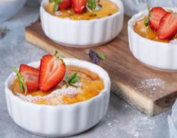 Receta de Natillas con frutas