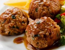 Albóndigas de carne de res