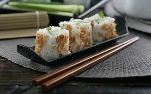 Sushi sin alga nori