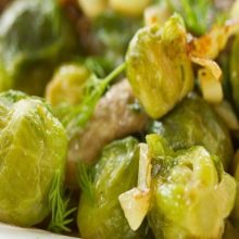 Coles de bruselas al ajillo