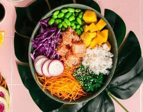 Poke bowl de salmon