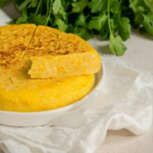 Tortilla de patatas con patatas de bolsa